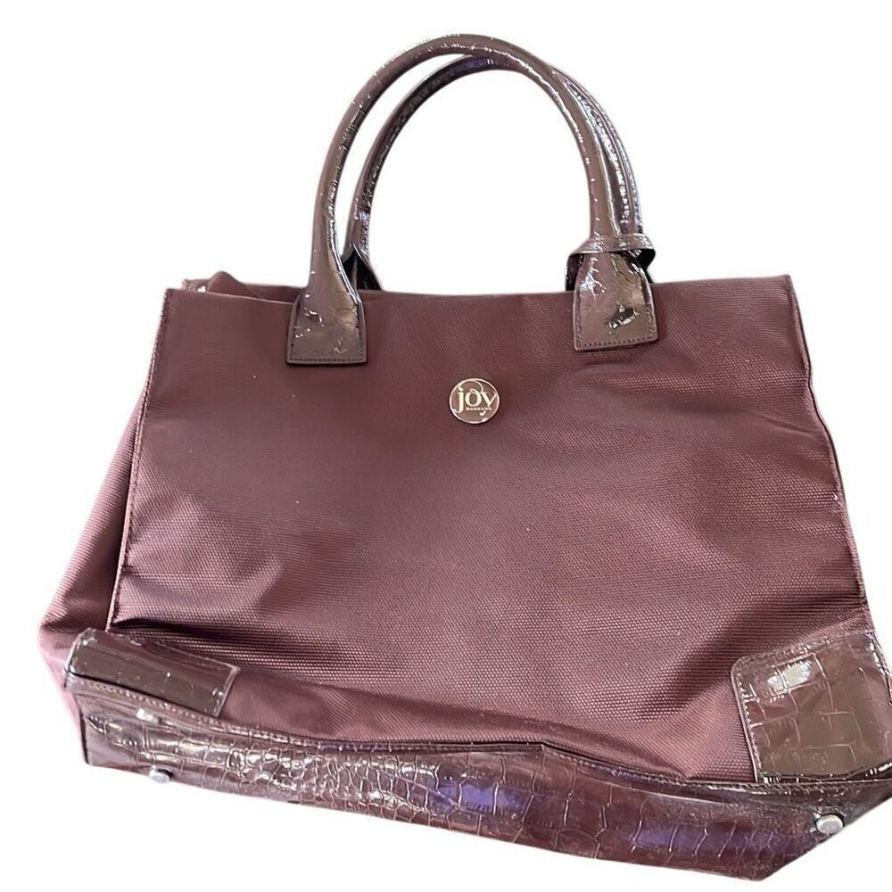Joy, Mangano, chocolate tote bag